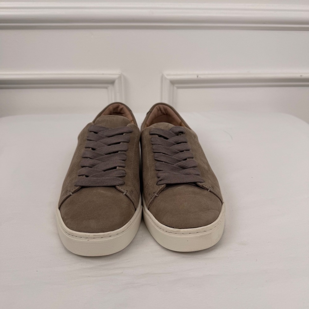 Frye Ivyโ Women's Low Lace Leather Sneakers Taupe Grey 7.5M